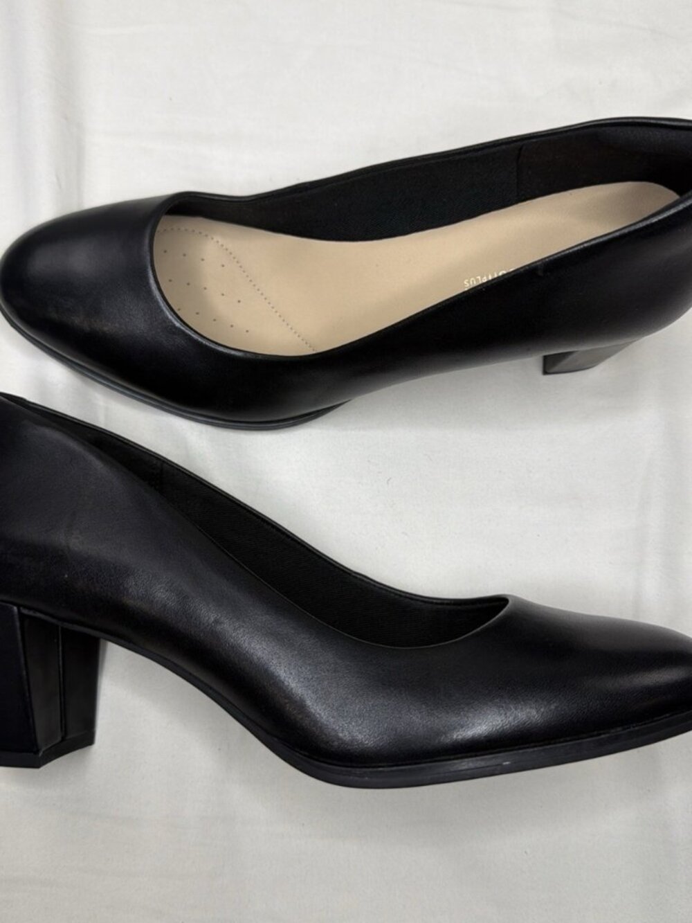 Clarks Kaylin60 Court Women's Pump Black Leather Size 10 M New